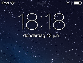 iOS 7 ontgrendelscherm