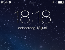 iOS 7 ontgrendelscherm