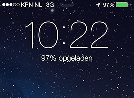 iOS 7 ontgrendelscherm 