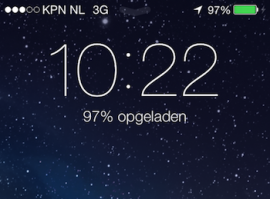 iOS 7 ontgrendelscherm 