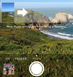 iOS 7 panorama