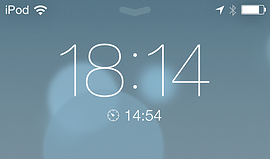 iOS 7 timers op beginscherm