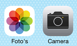 iOS 7 uitgelicht camera foto's