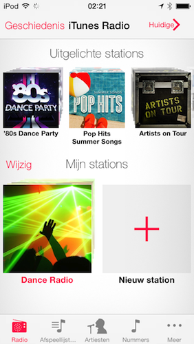 iTunes Radio screenshot