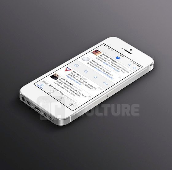 Twitter iOS 7 3D mockup watermerk 560