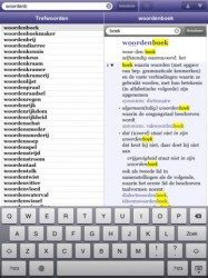 Dikke Van Dale woordenboek iPad