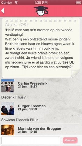 Gespot Facebook-pagina's op iPhone reacties