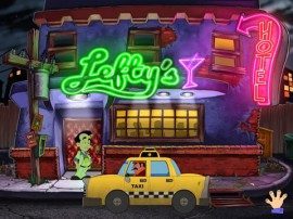 Leisure Suit Larry's café met taxi