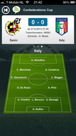 My Football Pro opstelling