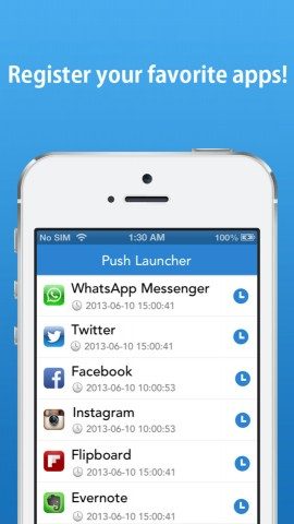 Push Launcher applicaties met pushberichten