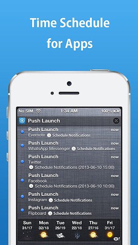 Push Launcher pushberichten ontvangen