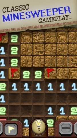 Temple Minesweeper iPhone screenshot