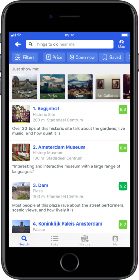 Beste apps voor locaties en bezienswaardigheden: TripAdvisor