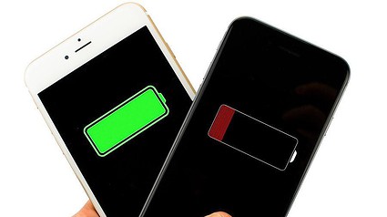 iphone-volle-lege-batterij