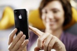 iphone vrouw