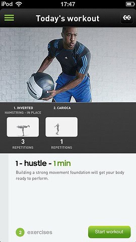miCoach multi-sport dagelijkse workout iPhone
