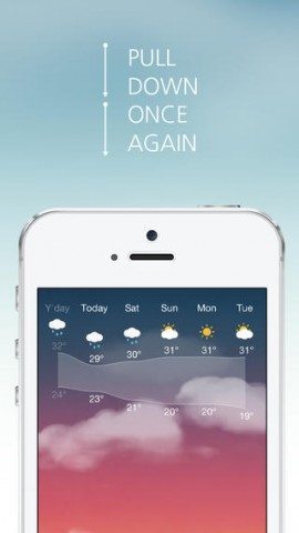 Cloudia nog een keer vegen voor weer iPhone