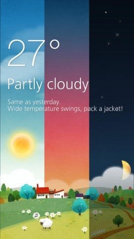 Cloudia weerbeelden iPhone