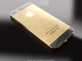 Gouden iPhone 5S Martin Hajek concept