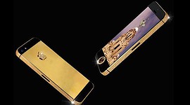 Gouden iPhone diamanten homeknop