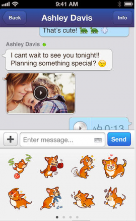 MessageMe stickers