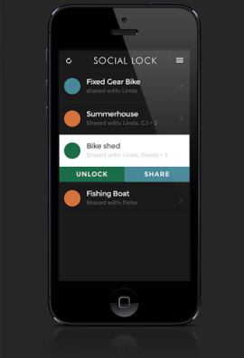 Social Lock app screen