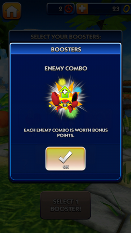 Sonic Dash Booster