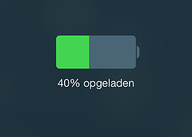 Batterij iOS 7