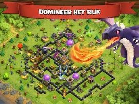 GU MA Clash of Clans draak op muren