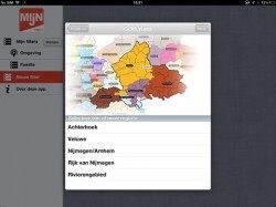 Mijn Regio nieuws op locatie iPad