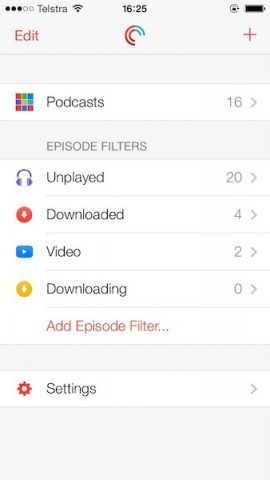 Pocket Casts filters