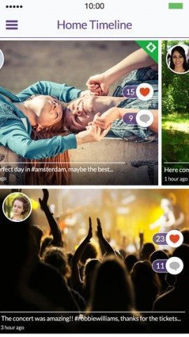 Snipper nieuwe timeline iPhone video-app