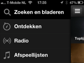 Spotify nieuwe zoeken