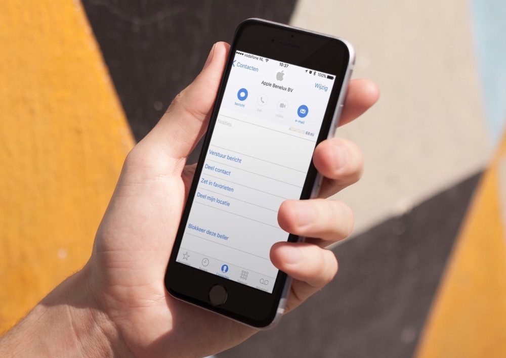 Contact delen vanuit je adresboek.
