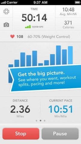 iOS7 Apps RunKeeper iPhone