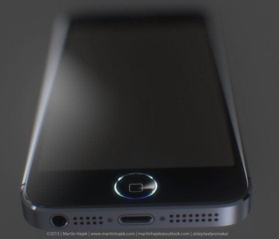 iphone 5s blauwe ring