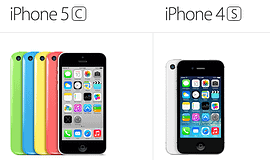 iPhone 4S en 5C