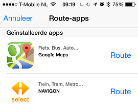 Apple Maps openbaar vervoer
