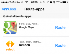 Apple Maps openbaar vervoer