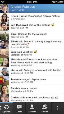 BBM BlackBerry Messenger updates