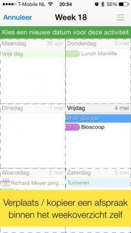 Easy Calendar iPhone iOS 7 look