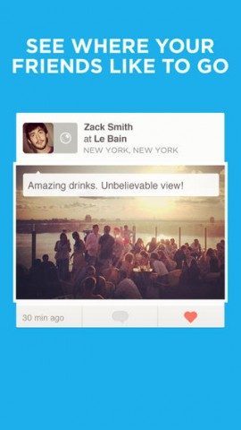 Foursquare vrienden locaties iPhone