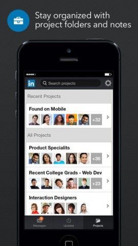 LinkedIn Recruiter projecten en mensen