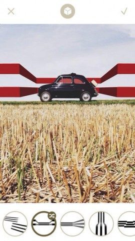 LoryStripes diepte op foto Fiat 500