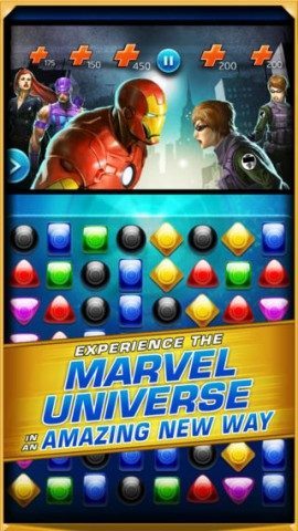 Marvel Puzzle Quest iPhone match-3