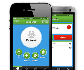 SOS4US iPhone Android noodoproep-app