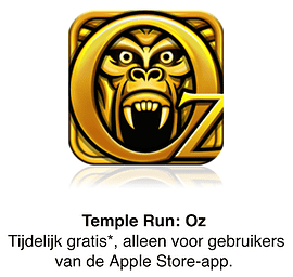 Temple Run Oz Apple Store app