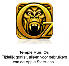 Temple Run Oz Apple Store app