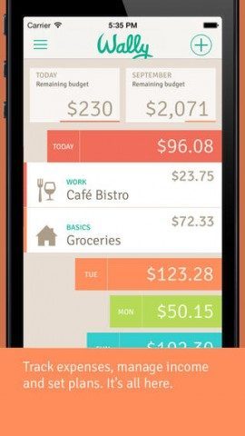 Wally budget-app iPhone iOS 7