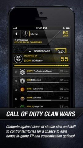 COD Ghosts ranglijst clan